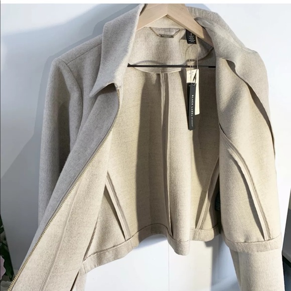 New Chico's Black Label size 2 Sandy Beige Boxy - Picture 5 of 8